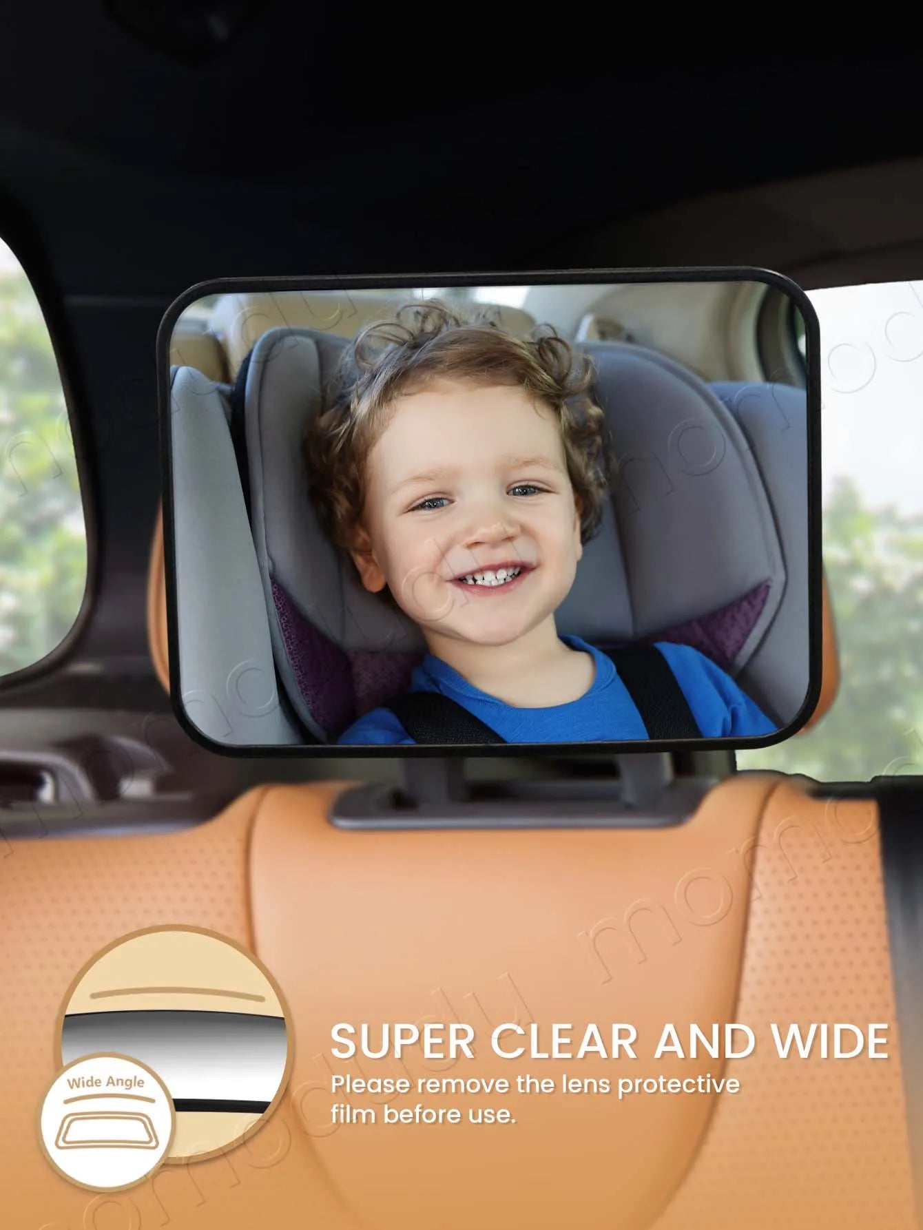 Shatterproof Baby Car Mirror – Rear-Facing Safety View
