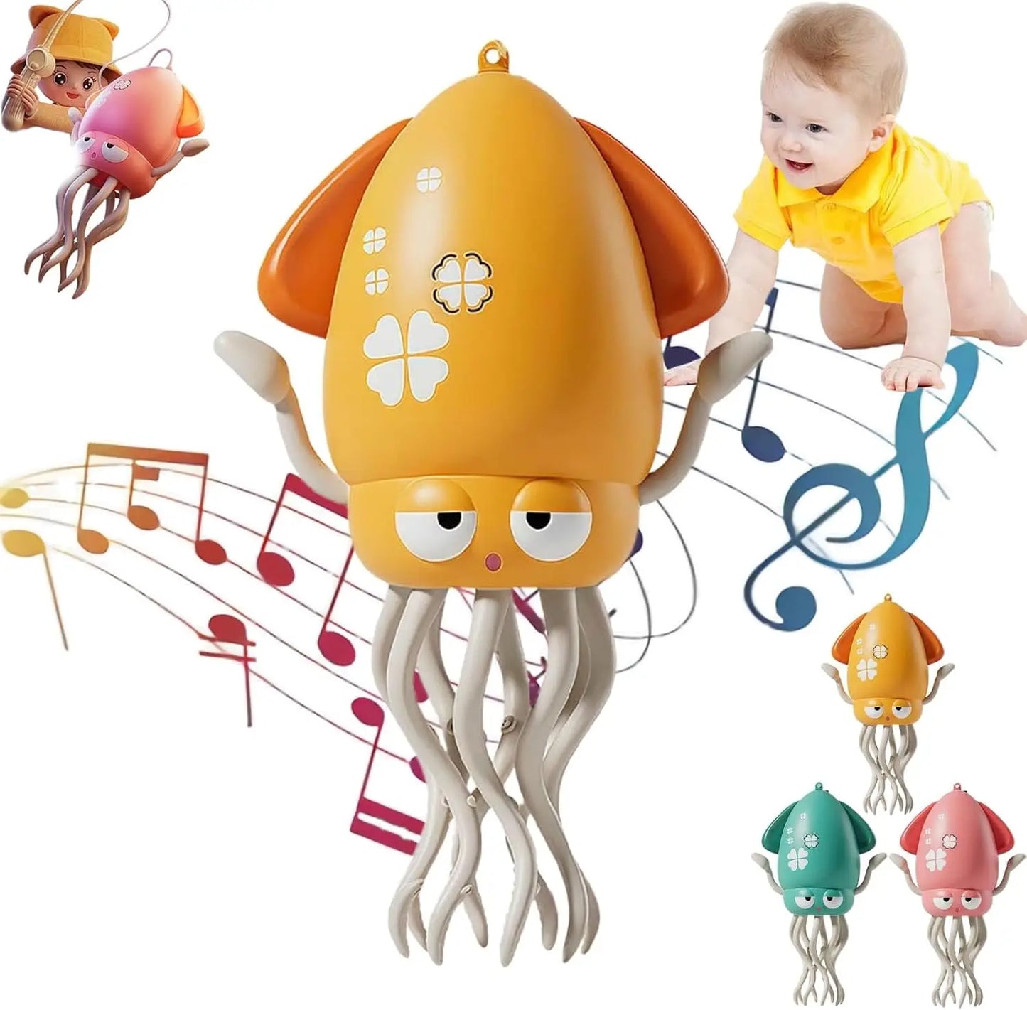 Duck & Octopus Interactive Toddler Toy Set | Educational Bath & Play Fun