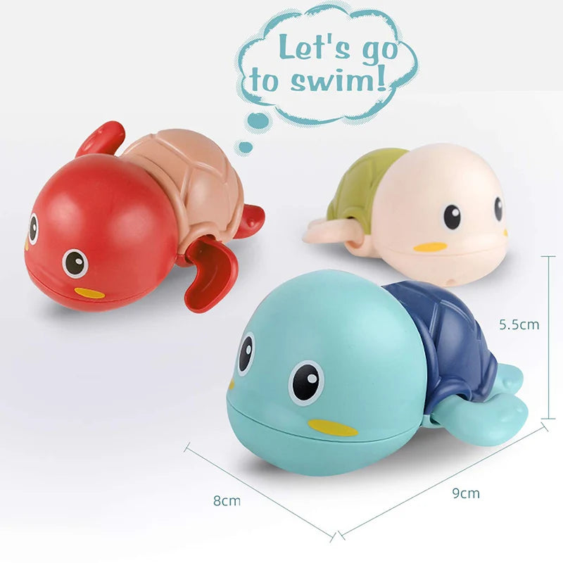 Baby Clockwork Bath Toy – Swimming Turtle & Whale Water Toy