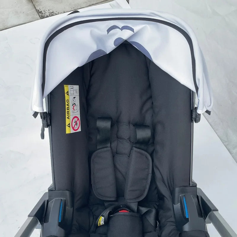 Stroller Seat Cushion Set | Sunshade and Storage Accessories for Car Seat Strollers