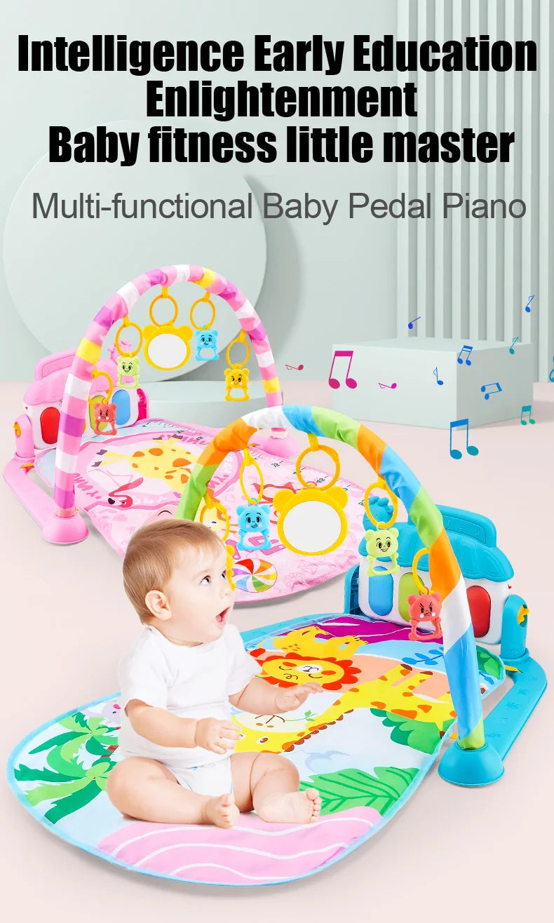 Baby Piano Play Gym Mat | Musical Activity Center for Tummy Time and Crawling