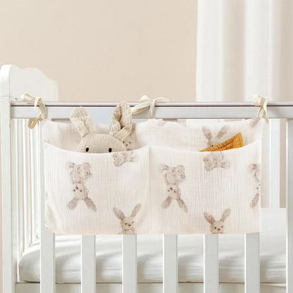 Premium Baby Crib Organizer | 2-Pocket Nursery Storage Caddy