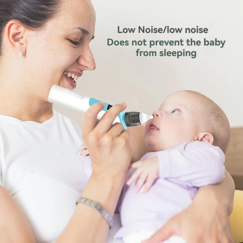 Baby Electric Nasal Aspirator | Quiet Adjustable Suction Nose Cleaner for Newborns