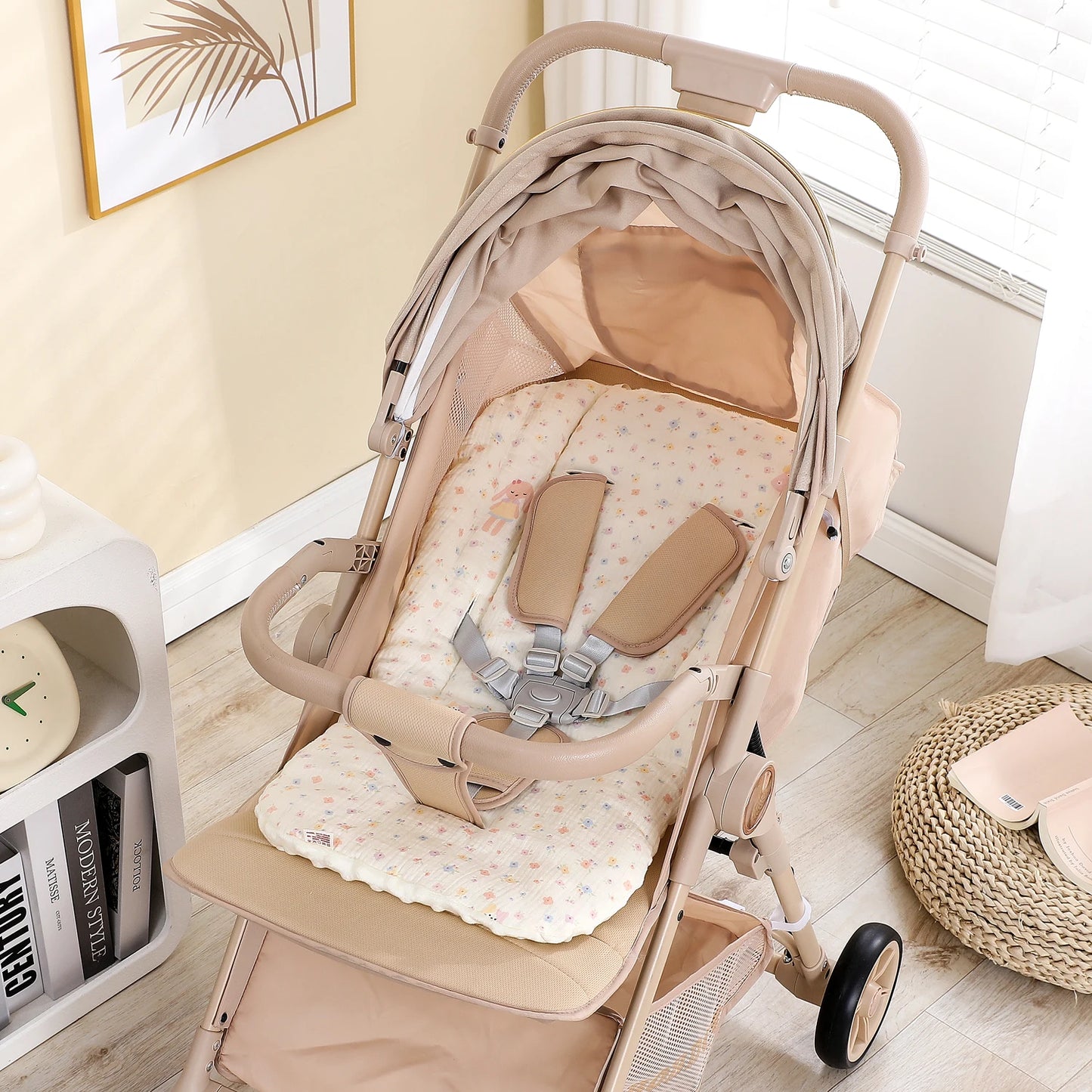 Baby Stroller Seat Cushion – Soft Pushchair & Car Seat Mat