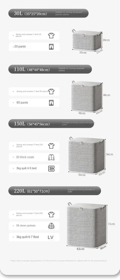 Large Capacity Storage Bag – Closet & Wardrobe Organizer