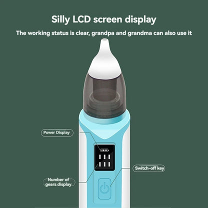 Baby Electric Nasal Aspirator | Quiet Adjustable Suction Nose Cleaner for Newborns