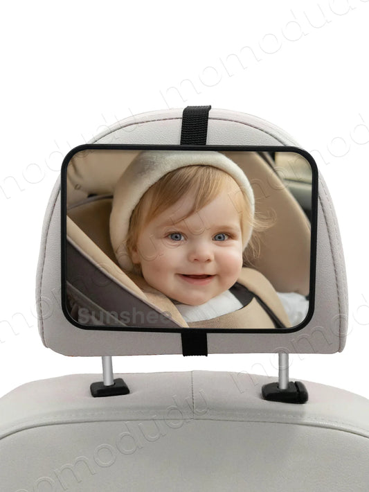 Shatterproof Baby Car Mirror – Rear-Facing Safety View