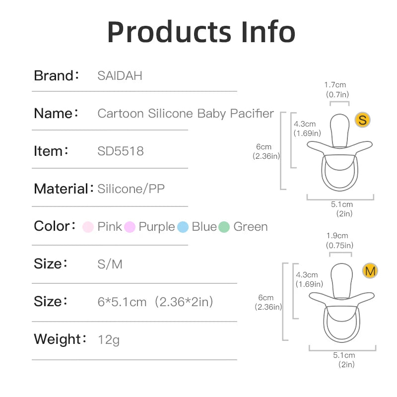 Silicone Thumb Shape Baby Pacifier | Soft Teething Soother for Newborns