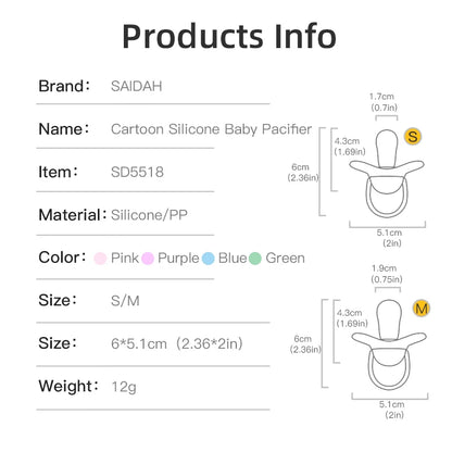 Silicone Thumb Shape Baby Pacifier | Soft Teething Soother for Newborns