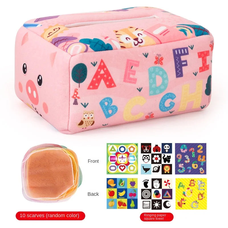Montessori Magic Tissue Box – Sensory Learning Toy for Babies