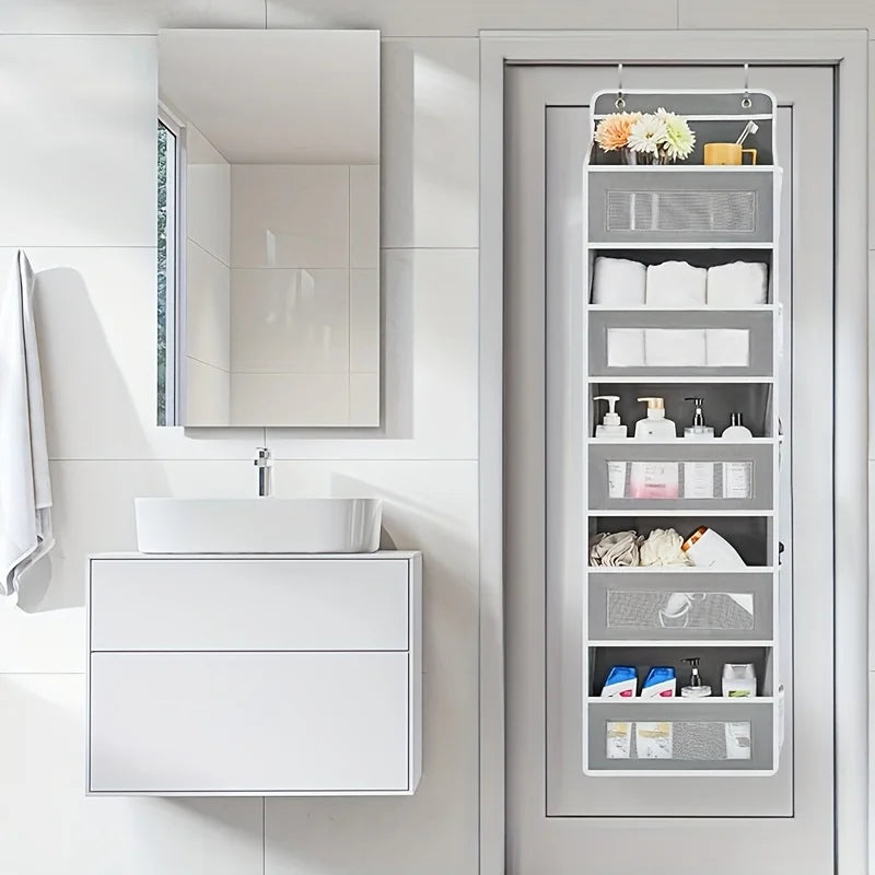 5-Shelf Over-the-Door Hanging Organizer – Large Capacity Storage Rack
