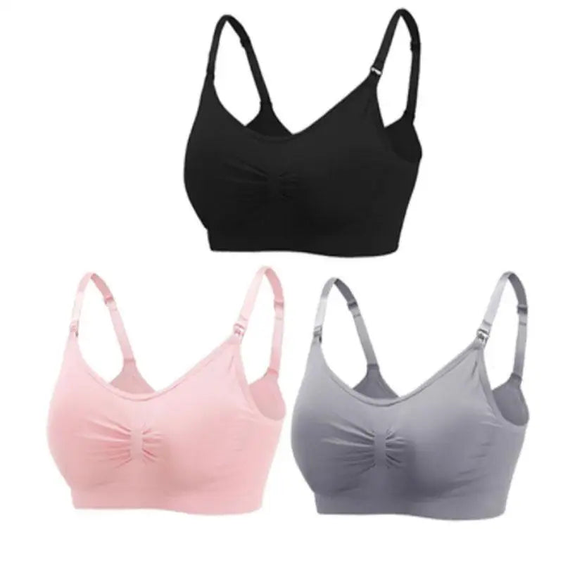Wirefree Maternity Nursing Bra | Seamless Breathable Comfort for Breastfeeding
