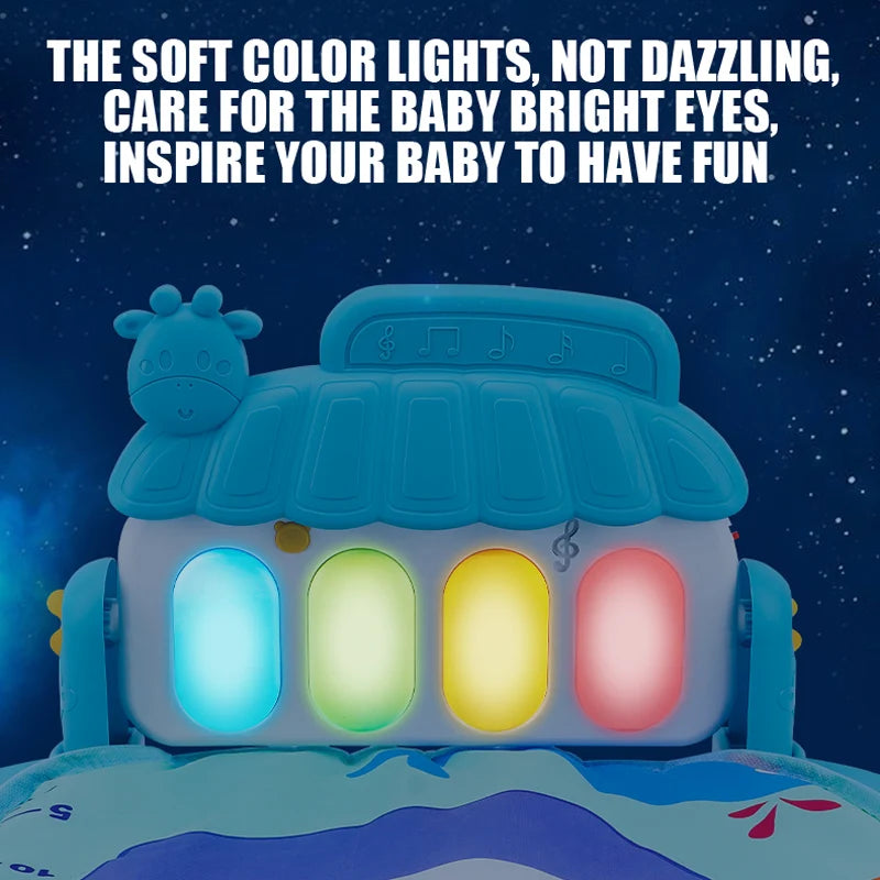 Baby Piano Play Gym Mat | Musical Activity Center for Tummy Time and Crawling