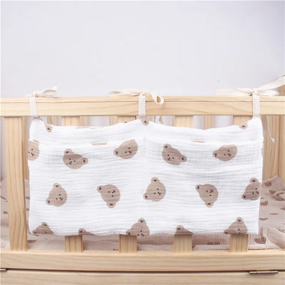 Premium Baby Crib Organizer | 2-Pocket Nursery Storage Caddy