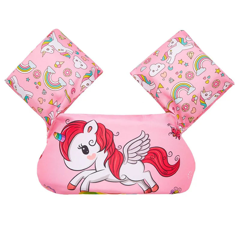 Kids Swim Float Vest with Arm Bands – Toddler Buoyancy Swim Trainer