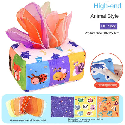 Montessori Magic Tissue Box – Sensory Learning Toy for Babies