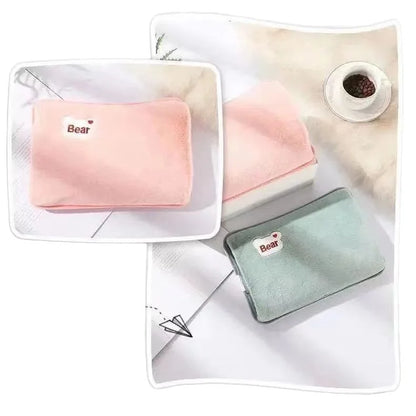 European standard plug winter warm handbag hot water bag, reusable plush electric water bag, charging heating water bag