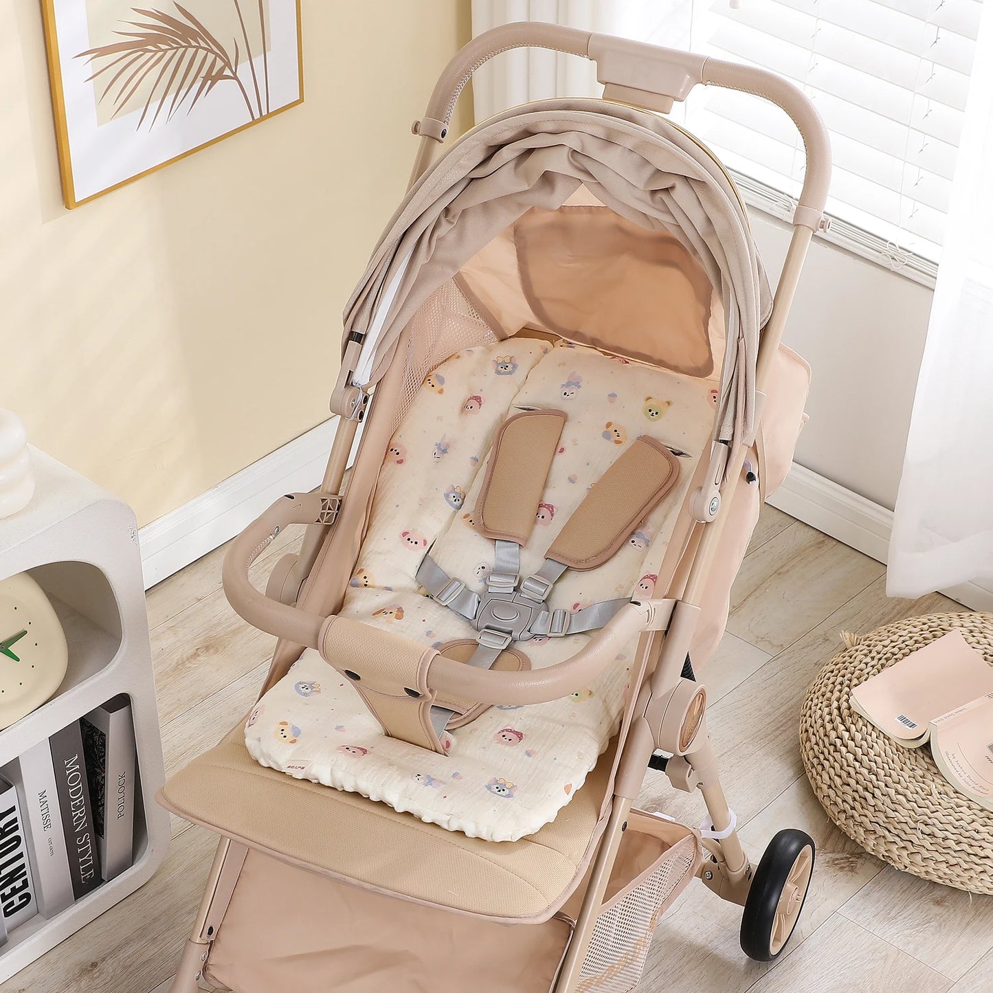 Baby Stroller Seat Cushion – Soft Pushchair & Car Seat Mat