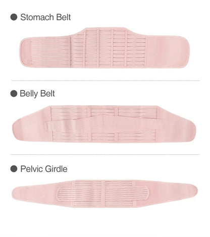 3 in 1 Postpartum Belly Band Wrap | Waist and Pelvic Support Recovery Belt