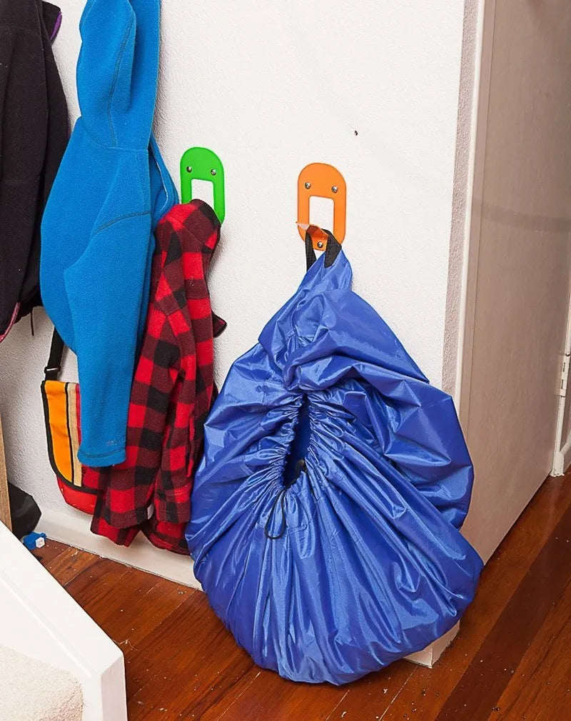 Multifunction Portable Toy Storage Play Mat Bag – Foldable Blocks Organizer