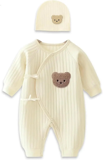 Cozy Cotton Newborn Onesie | Warm Winter Bodysuit for 0–6 Months