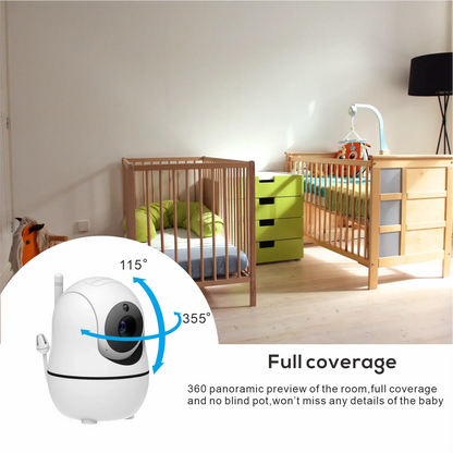 5" HD Video Baby Monitor with Camera – Long Range, 2-Way Audio & Night Vision