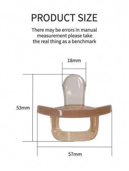 Silicone Baby Pacifier | Flat Breathable Soother for Newborn Sleep