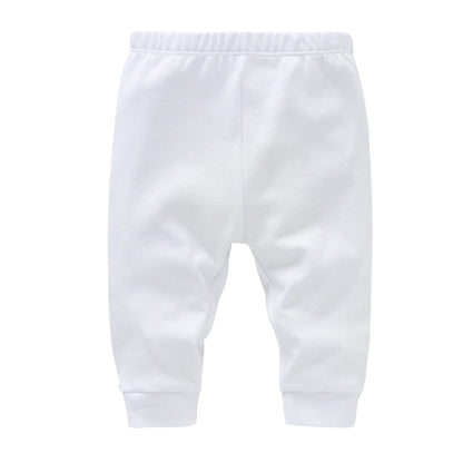 Kavkas 0-12M Cotton Newborn Baby 4 Pcs/lot Boy Girl Pants Solid  Long Trousers Casual Baby Leggings For Girls Boys Spring Autumn