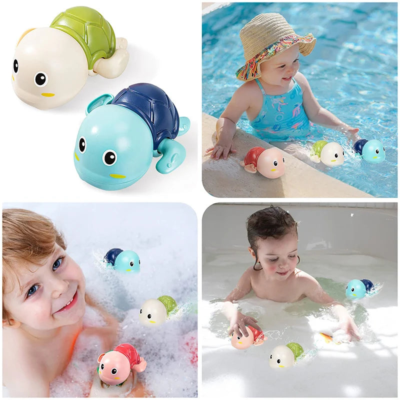 Baby Clockwork Bath Toy – Swimming Turtle & Whale Water Toy