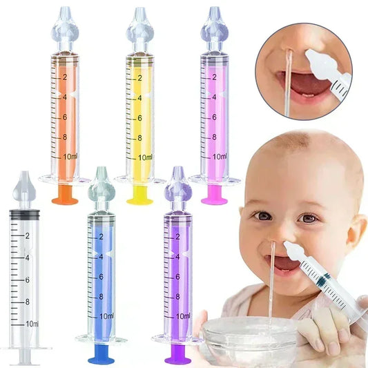 Rhinitis Nasal Irrigator Washing for Children Silicone Baby Nasal Aspirator Syringe Baby Nose Cleaner Kids Nasal Washer Reusable
