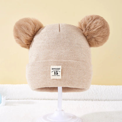 Baby Knit Pom Pom Beanie – Soft Winter Hat for Babies & Toddlers 0-3Y
