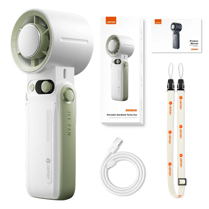 Portable Turbo Handheld Fan | Adjustable Strong Wind with LED Display (8000mAh)