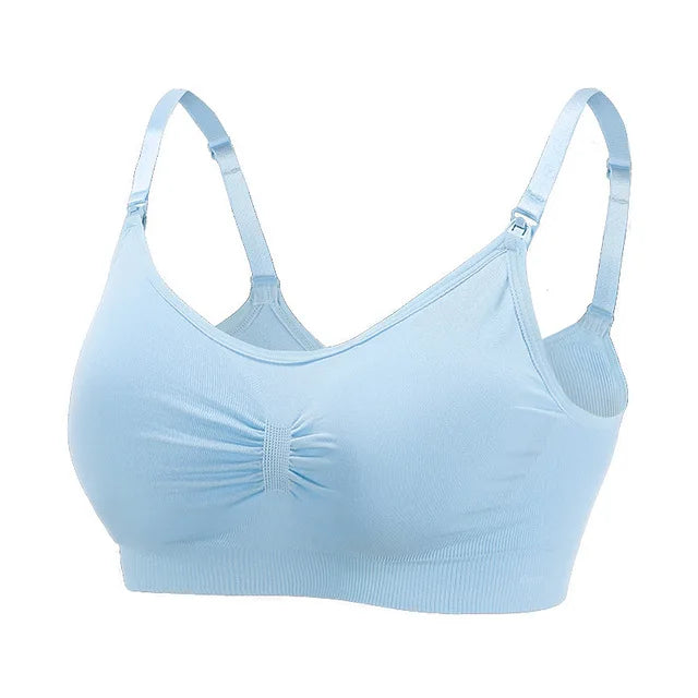 Wirefree Maternity Nursing Bra | Seamless Breathable Comfort for Breastfeeding