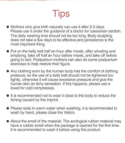 3 in 1 Postpartum Belly Band Wrap | Waist and Pelvic Support Recovery Belt