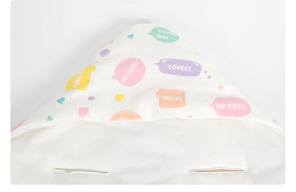 Hooded Baby Wrap Blanket for Newborns | Warm Swaddle for Car Seat and Stroller