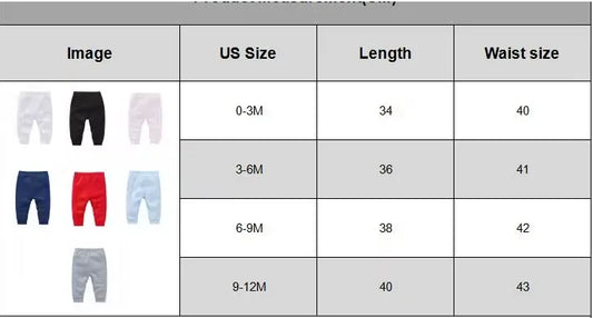 Kavkas 0-12M Cotton Newborn Baby 4 Pcs/lot Boy Girl Pants Solid  Long Trousers Casual Baby Leggings For Girls Boys Spring Autumn