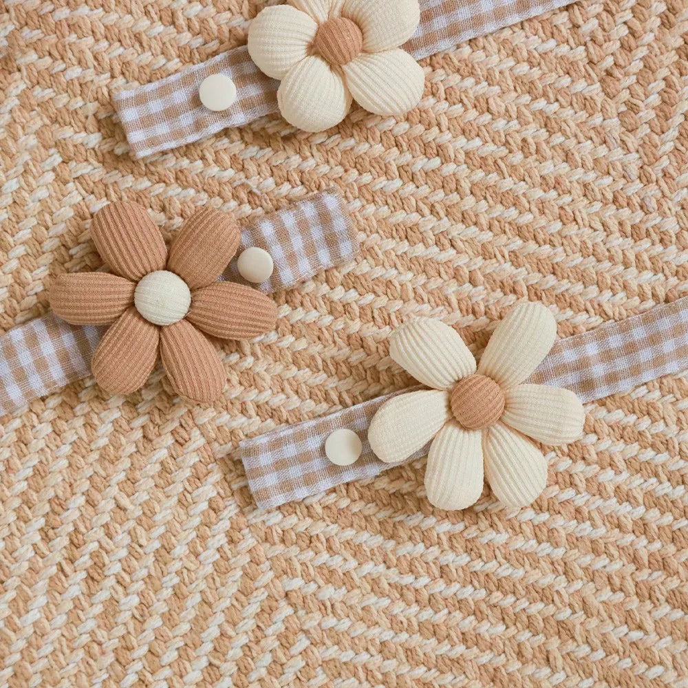 Bear Pacifier Clip – Soft Cotton Soother Holder for Babies