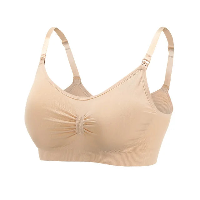 Wirefree Maternity Nursing Bra | Seamless Breathable Comfort for Breastfeeding