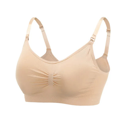 Wirefree Maternity Nursing Bra | Seamless Breathable Comfort for Breastfeeding