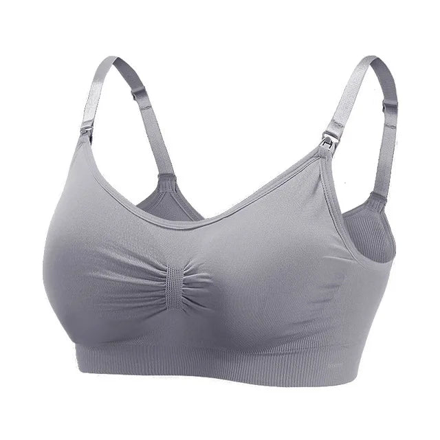 Wirefree Maternity Nursing Bra | Seamless Breathable Comfort for Breastfeeding