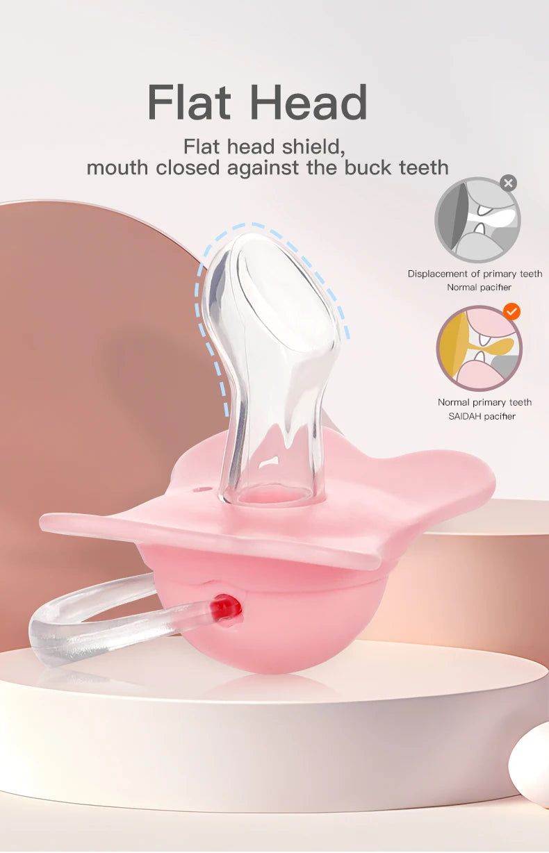 Silicone Thumb Shape Baby Pacifier | Soft Teething Soother for Newborns