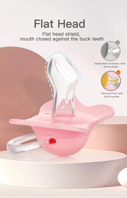 Silicone Thumb Shape Baby Pacifier | Soft Teething Soother for Newborns