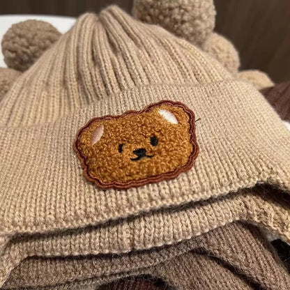 Knitted Baby Winter Hat with Bear Ears | Warm Cozy Beanie for Toddlers