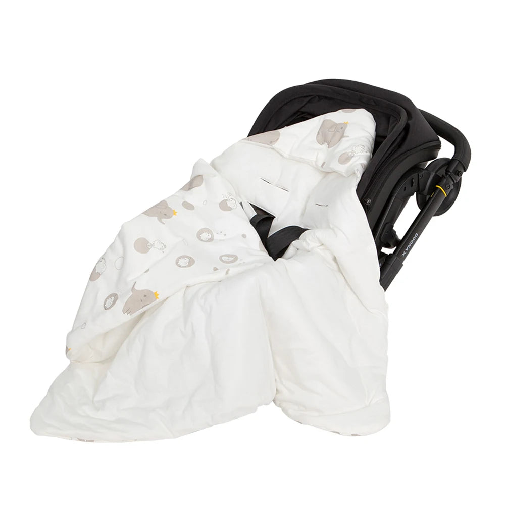 Hooded Baby Wrap Blanket for Newborns | Warm Swaddle for Car Seat and Stroller