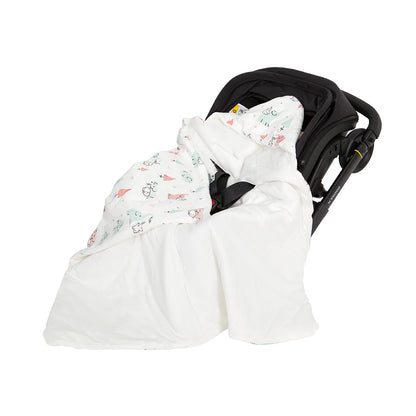 Hooded Baby Wrap Blanket for Newborns | Warm Swaddle for Car Seat and Stroller