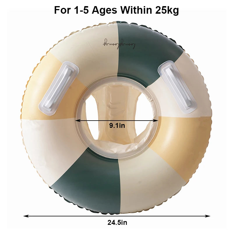 Rooxin Inflatable Baby Swim Ring – Supportive Pool Float Seat