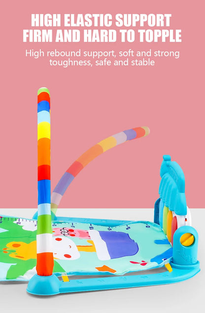 Baby Piano Play Gym Mat | Musical Activity Center for Tummy Time and Crawling