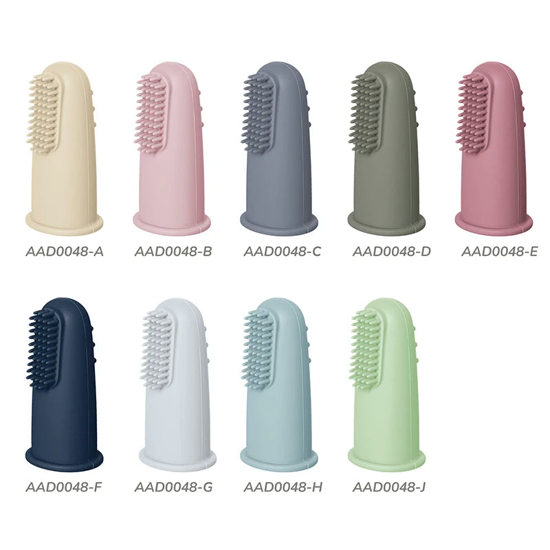 Baby Silicone Finger Toothbrush | BPA Free Gentle Gum and Teeth Cleaner