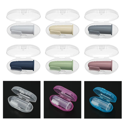 Baby Silicone Finger Toothbrush | BPA Free Gentle Gum and Teeth Cleaner