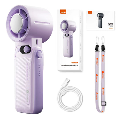 Portable Turbo Handheld Fan | Adjustable Strong Wind with LED Display (8000mAh)